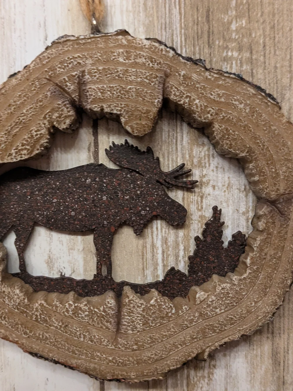 Hobby Lobby Brown and Black Rustic Woodland Hanging Ornaments